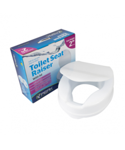 Alternative view of Peak Toilet Seat Raiser with Lid & Clips