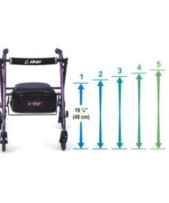 Alternative view of Airgo Ultra-Light Rollator - Eggplant
