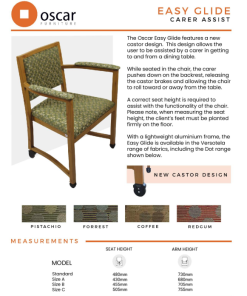 Alternative view of Easy Glide Chair - Carer Assist