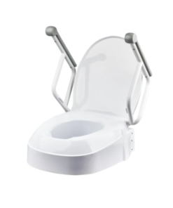 Homecraft Raised Toilet Seat with Armrests - Image 3