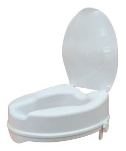 Peak Toilet Seat Raiser with Lid & Clips