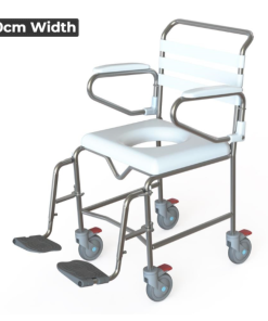 Kcare Transit Mobile Shower Commode with Swingaway Footrests - Image 3