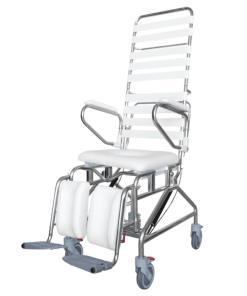 Kcare Tilt-In-Space Mobile Shower Commode with Swingaway Footrest