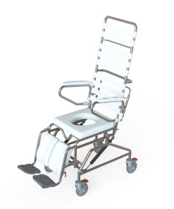 Alternative view of Kcare Tilt-In-Space Mobile Shower Commode with Swingaway Footrest