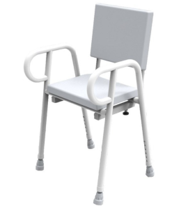 R & R Premium Padded Shower Stool with Backrest