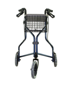Peak Care Aluminium Tri-Wheel Walker with Basket and Tray - Image 2